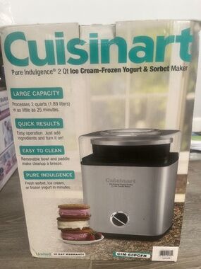 Cuisnart icecream machine